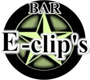 Bar E-clip's のロゴ。星の紋章に「BAR E-clip's」の文字